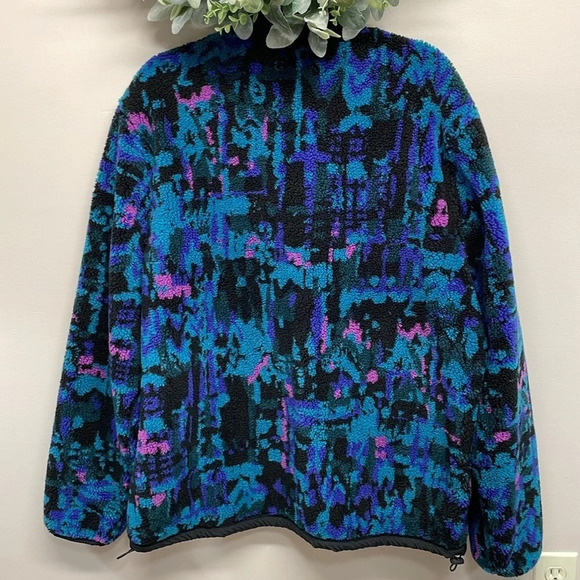 American Eagle Full Zip Sherpa Fleece Teddy Lined Jacket Multicolored Camo XL - Picture 2 of 16